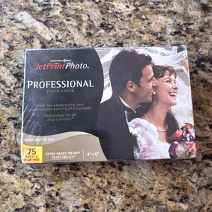 Jet Print Foto professionelles Fotopapier 4" x 6" (75 Blatt) brillanter Glanz - Bild 1 von 3