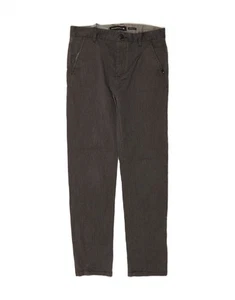 QUIKSILVER Boys Slim Chino Trousers 13-14 Years W28 L26 Grey Cotton CQ02 - Picture 1 of 3