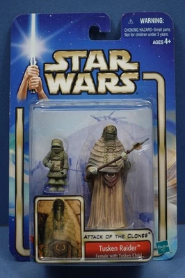 Figura Star Wars El Ataque de los Clones 2002 #8 Tusken Raider Mujer con Niño Foto 1 de 4