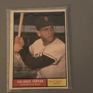 Tarjeta de béisbol 1961 Topps Orlando Cepeda Topps #435 San Francisco Giants Ex - Imagen 1 de 2