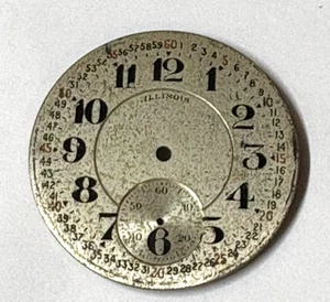 ILLINOIS 16 SIZE POCKETWATCH METAL DIAL MONTGOMERY SHOWS WEAR ------BB-2016 - Picture 1 of 3