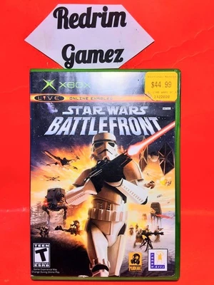 Star Wars Battlefront COMPLETE Black Label Original XBOX Video Games Lucasarts - Image 1 of 3