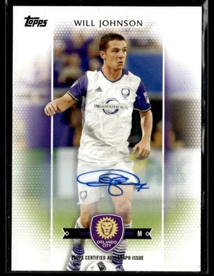 L20,326 - 2017 Topps MLS Autographs #115 Will Johnson Auto /400 - Image 1 of 2