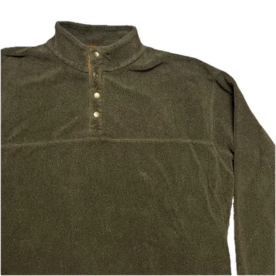 Norm Thompson Fleece Pullover Long Sleeve Green Men’s Size XL - Image 1 of 4