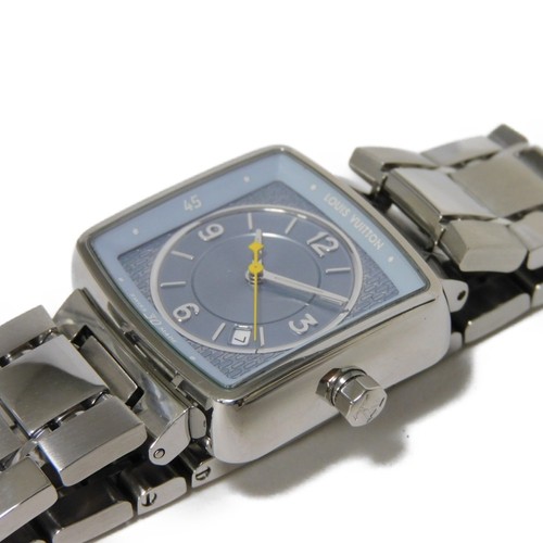 LOUIS VUITTON（LV） Louis Vuitton Tambour Speedy Q2211 Data Quarzo 28mm Donna Quadrante Blu MADE IN SVIZZERA