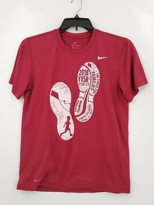 Nike Dri Fit Herren Medium Burgund Grafik Kurzarm Rundhalsausschnitt T-Shirt - Bild 1 von 6