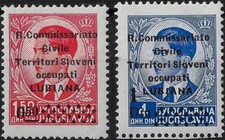 1941 Occupazioni Lubiana soprastampati R commissariato MNH**