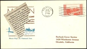 USS Macon Naval Zeppelin Flight Cover Sunnyvale CA Oct 27 1934 25 Made Hulff - Picture 1 of 2