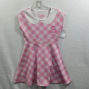 Barbie Movie Girls Pink Gingham Dress Size L NWT 11525-1037 - Picture 1 of 7