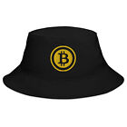 Bitcoin Crypto Currency Symbol Ticker Embroidered Bucket Hat