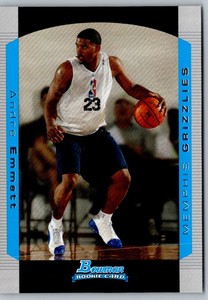 2004 Bowman Andre Emmett #132 Memphis Grizzlies