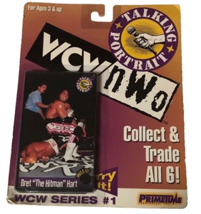 Vintage 1998 WCW NWO Bret The Hitman Hart Talking Portrait Sealed - Picture 1 of 2