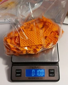 LEGO - 10 Ounce Lot of Random Orange Lego Pieces Bricks, Plates, Connectors - Picture 1 of 6
