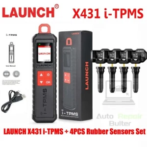 Launch iTPMS Handheld TPMS Service Tool+4PCS Rubber Sensors Work W/ X431 Scanner - Picture 1 of 8