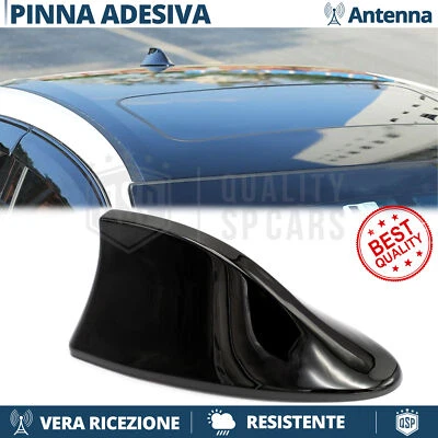 ANTENNA PINNA SQUALO Nera PER Ford Focus Adesiva VERA Ricezione RADIO AM-FM-DAB - Immagine 1 di 4