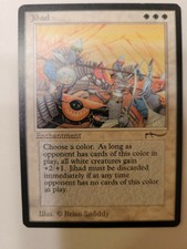 1x MTG Jihadd NM 1993 Arabian Nights Vintage Magic The Gathering RESERVED LIST