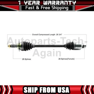 Шарнирный вал оси переднего пассажира TrakMotive подходит для Suzuki SX4 2008 2009 годов выпуска - Изображение 1 из 2