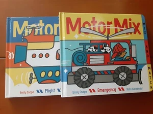 Motor mix 2 hardcover toddler/preschool/kinder kids reading cardboard english - Picture 1 of 5