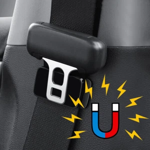 1pc Magnetic Car Seat Belt Holder Stabilizer Fastener Car Interior Accessories - Foto 1 di 12