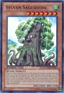 Yu-Gi-Oh! "SYLVAN SAGEQUOIA" PRIO-EN021 1st EDITION ULTRA RARE YuGiOh GOLD FOIL - Bild 1 von 1