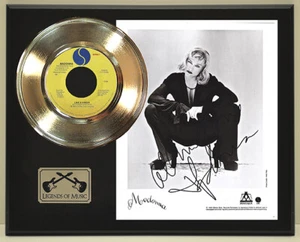 Madonna "Like A Virgin" Reproduction Signed Record Display Wood Plaque - Picture 1 of 4