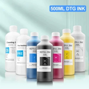 500ml DTG Ink For DX5 DX6 DX7 TX800 I3200 L1800 R1900 R3000 9600 F2000 F2100 - Picture 1 of 21