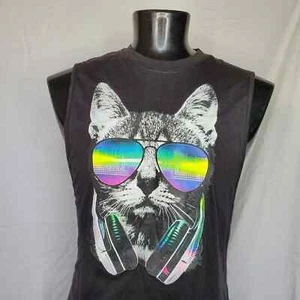 Cat Muscle Tshirt Size S - Picture 1 of 6