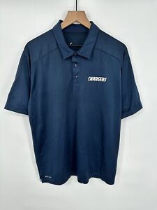 Nike Men’s San Diego Chargers NFL Polo Shirt Dri-Fit Size Large