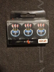 Rare B.D.O British Darts Organisation L Style Darts Flights EZ Black - Bild 1 von 2