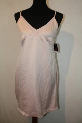 Nuevo con etiquetas Camisón Corto Rosa Maidenform Talla M Poliéster Satinado Correas de Espagueti Foto 1 de 4