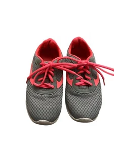 Girls Grey and Pink Sneakers Size 3 - Picture 1 of 5