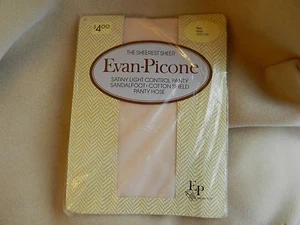 NWT Vintage Evan-Picone The Sheerest Sheer New Pearl Small S Pantyhose - Picture 1 of 2