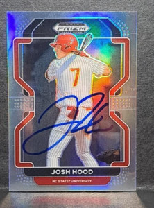 Josh Hood 2022 Panini Prizm Draft Picks Silver AUTO PDP186 NC State