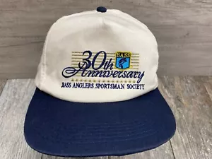 Vintage Bass Anglers Sportsman Society Trucker Hat Snapback 30th anniversary - Picture 1 of 11