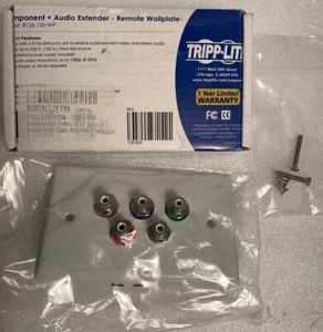 B136-100-WP Component Video with Stereo Audio Extender Receiver Wallplate - Picture 1 of 2