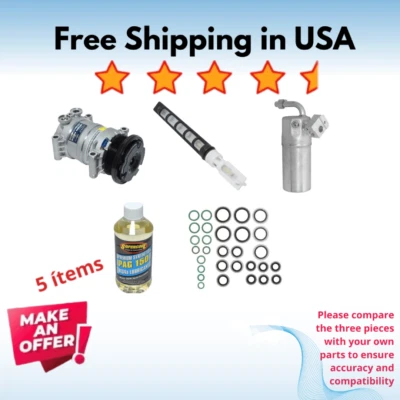 Compressor & Driers A/C Fit Chevrolet Silverado 3500 02, GMC Sierra 2500 HD 02 - Image 1 of 4
