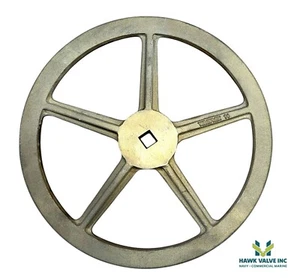 14" BRASS HANDWHEEL, 3/4" BORE - Picture 1 of 2