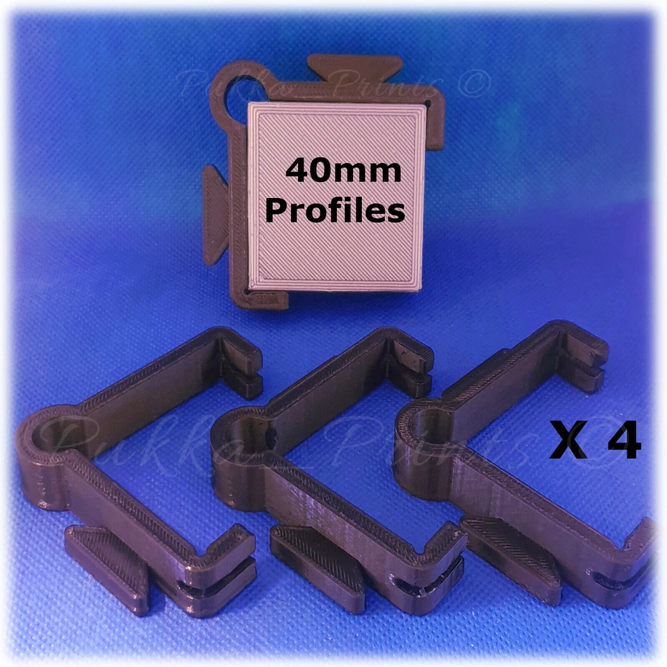 PUKKA PRINTS Außenleitungshalter Dori Clips Ziegelverlegewand Bauschaufeln Profile 40mm