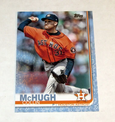 2019 Topps Father's Day Blue 674 Collin McHugh (#01/50)  Astros ebay 1/1 - Image 1 of 2