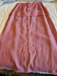 Harve Benard Mauve LINEN DOUBLE  Skirt Womens  14 - Picture 1 of 12