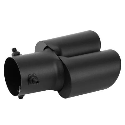 2.5'' Car Exhaust Pipe Tip Straight Rear Tail Throat Muffler Black Accessories - Image 1 of 4