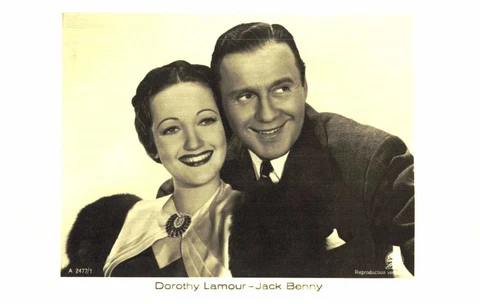 Dorothy Lamour-Jack Benny Original Ross Postcard No. 1179 E Cover