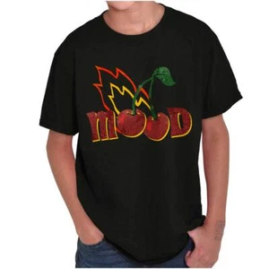 Cool Vintage Retro Cherry Bomb Fire Mood Youth Crewneck T Shirts Boy or Girl - Picture 1 of 7