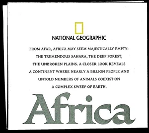 2005-9 National Geographic Map AFRICA STORIED LANDSCAPE September (BA) - Picture 1 of 4