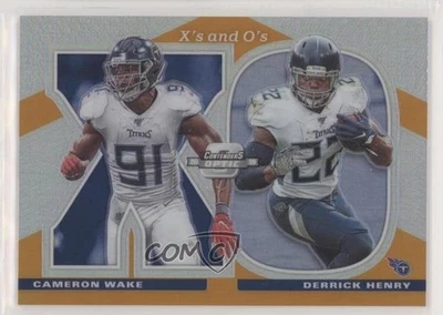 2019 Panini Contenders Optic Xs and Os Orange /50 Cameron Wake Derrick Henry - Image 1 of 2