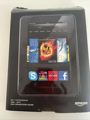 Amazon Kindle Fire HDX 7 (3rd Generation) 16GB, WLAN, 17,8 cm (7 Zoll) - Schwarz - Bild 1 von 2