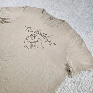 Polo Ralph Lauren Shirt Men XXL RL Bulldogs Vintage Style Distressed Slub Cotton - Picture 1 of 11