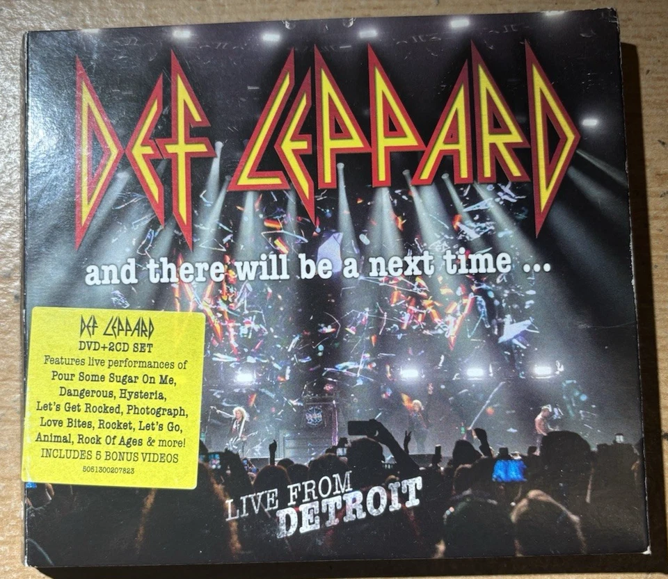 DEF LEPPARD * LIVE FROM DETROIT * 2XCD + DVD SET EAGLE EAGDV078 PLAYS GREAT - Image 1 of 4
