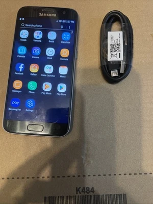 Samsung SM-G930T Galaxy S7 5.1 Inch 32GB Smartphone ( Unlocked) Onyx Black - Image 1 of 2