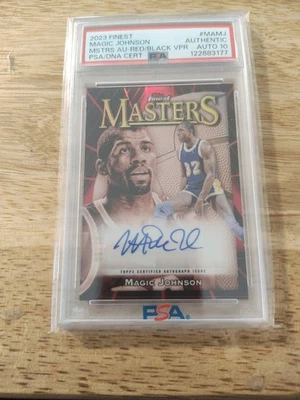Magic Johnson 2023-24 Topps Finest Red/Blk Vpt 5/10 - Image 1 of 2